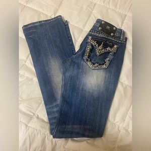 Miss Me Blue Boot Cut Jeans Size 27